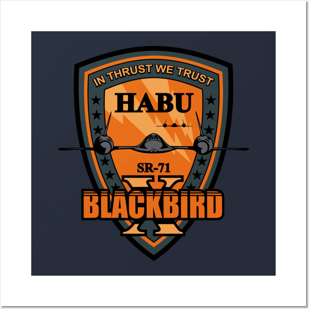 SR-71 Blackbird Habu Wall Art by TCP